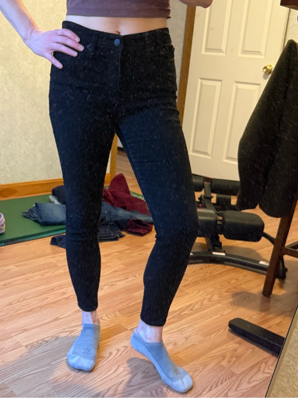 EUC GAP Black Women's legging skimmer Jean